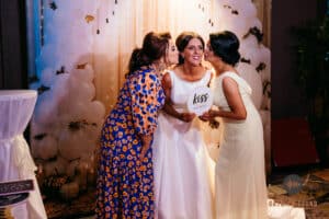 Kiss the bride and have fun