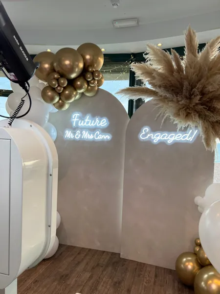 Brighton engagement photo booth without backdrop